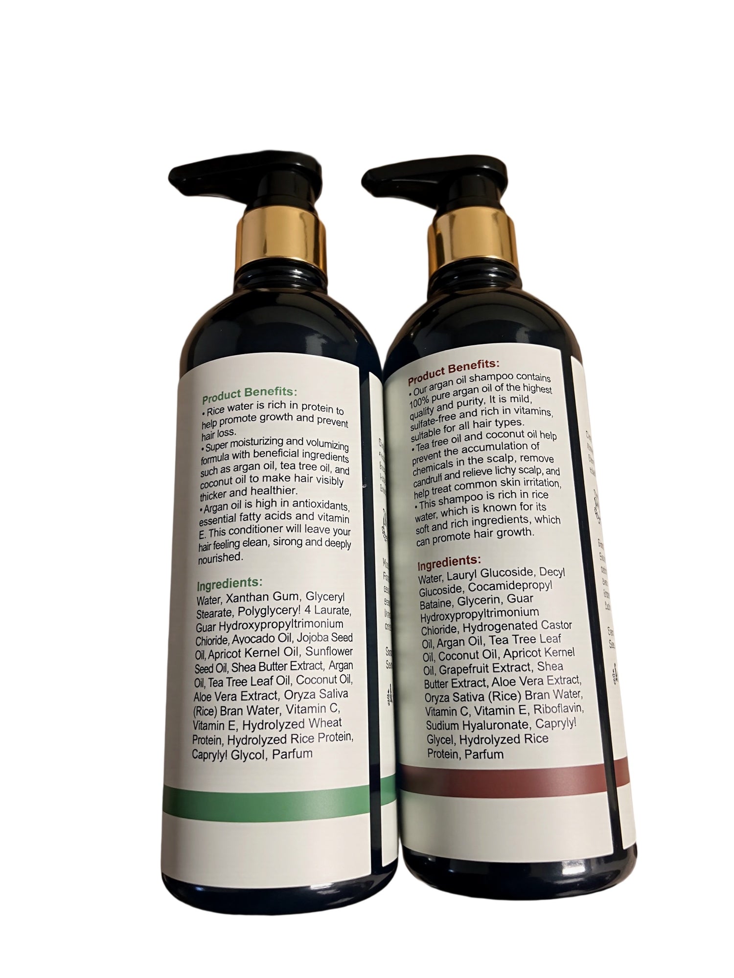 Earth’s Essence Vegan Shampoo & Conditioner Hair Care kit